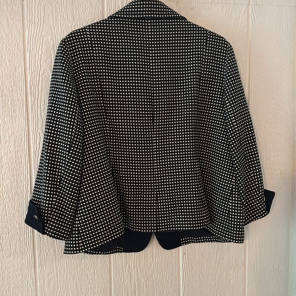 Talbots polka dot cropped blazer - Picture 3 of 7